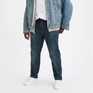 Levi's 502 (Big & Tall) Dark Blue Denim Slim Taper Regular Fit Stretchable Jeans